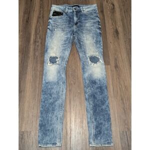Americanino‎ Distressed Ripped Knee Slim Fit Denim Jeans Size 32